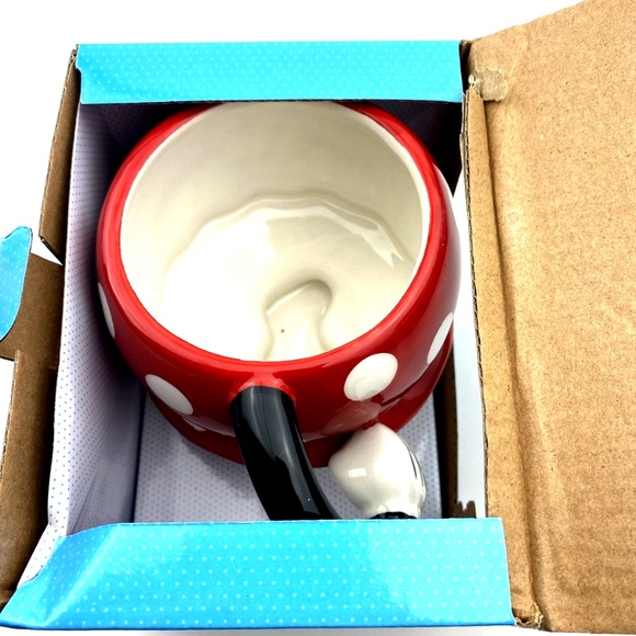 Disney Minnie Mouse Ceramic Mug Bottoms Coffee Cup Yellow Shoes Drinkware - Picture 3 of 8